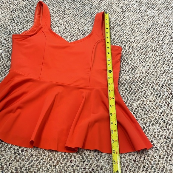Lime Ricki Brand Women's Orange Flared Tankini Top. EUC - Picture 7 of 9